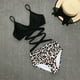 thumbnail image 5 of Conjunto de bikini de cintura alta de dos piezas para mujer, trajes de baño con push-up, cuello halter, parte inferior con control de abdomen, trajes de baño, 5 of 5