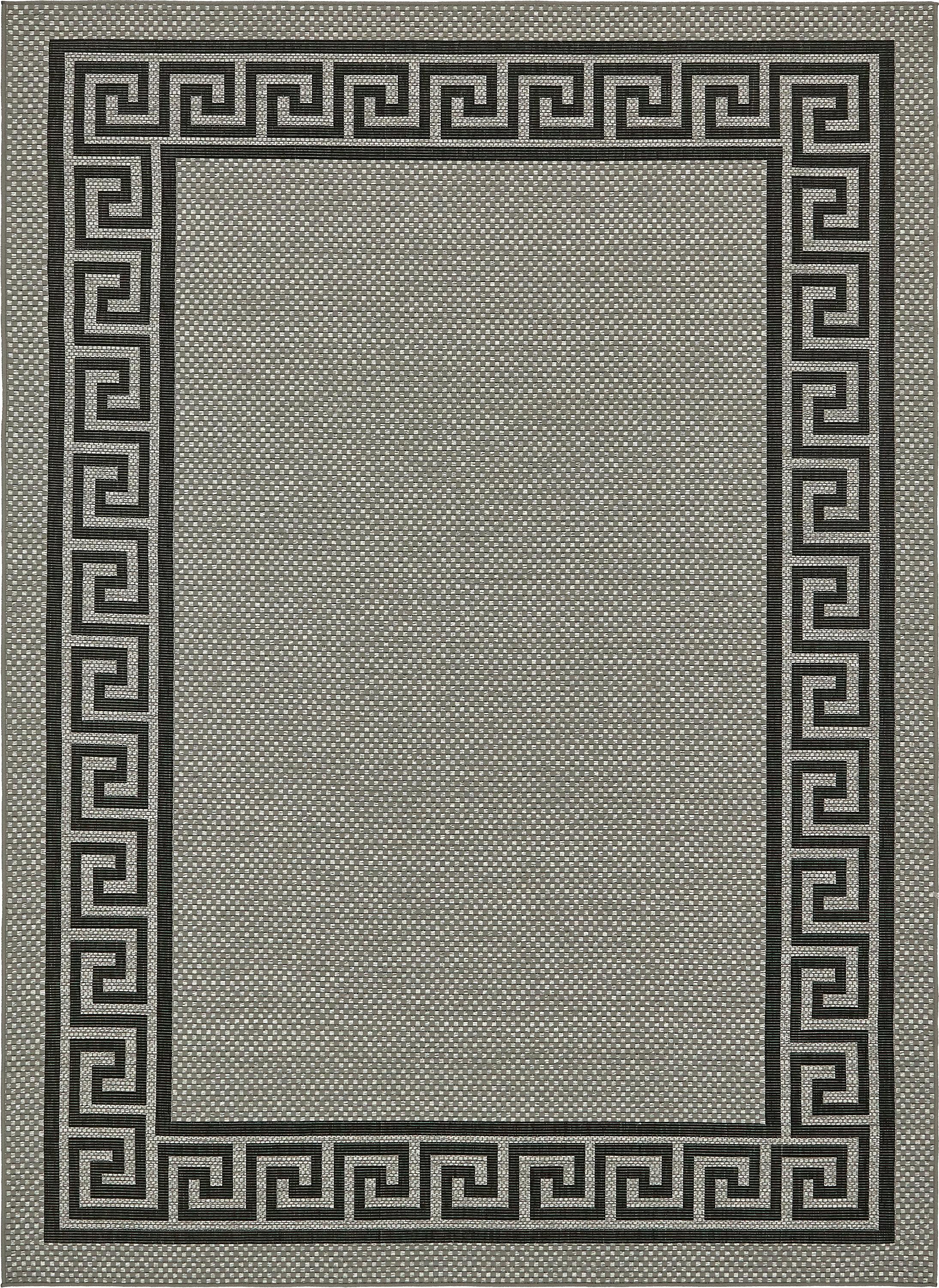 Unique Loom Greek Key Outdoor Contemporary Geometric Area Rug or Runner