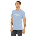 thumbnail image 2 of Daxton Adult Unisex Tshirt Minnesota Script with Vertical on the Back, Light Blue White, XL, 2 of 3
