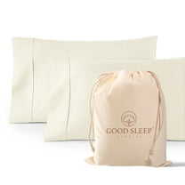 Good Sleep Bedding 1000 TC Egyptian Cotton Ivory King Size 20" x 40" Pillow Cases Set of 2 for All Age Group