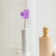 thumbnail image 4 of Unique Bargains 1 Pc Square Toothbrush Covers for Travel Plastic Purple 2, 4 of 5