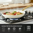 thumbnail image 4 of Gotham Steel 12 Inch Non Stick Frying Pans Nonstick Skillet, Ceramic Pan for Cooking Non Toxic, Nonstick Frying Pan Skillets with Stay Cool Handle, Fry Pans, Oven and Dishwasher Safe, Gold Handles, 4 of 8