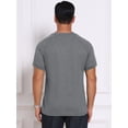 thumbnail image 3 of DARING DIVA Men's Waffle Fabric Classic Crew Neck Raglan Short Sleeves L Gray, 3 of 7