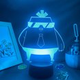 thumbnail image 2 of Luz nocturna 3D LED Sevens Ji Dabaos, tijeras que cambian de color, 2 of 3
