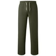 thumbnail image 4 of CPNG Boys Daily Fashion Cargo Pants Elastic High Waist Straight Leg Multi-Pocket Cargo Sweatpants Casual Jogger(Blackish Green,12-13 Years), 4 of 6