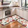 thumbnail image 3 of Kitchen Rugs Sets Of 2,Red Mushroom Clover White Pattern Anti Fatigue Kitchen Mat Rugs Non Slip Washable,Decorative Kitchen Floor Mats for Kitchen,Sink,Laundry,17"x47"+17"x47", 3 of 5
