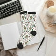 thumbnail image 6 of KLL Frog and Forest Plants Print Cool Socks Men's Women's Crew Socks Funny Crazy Novelty Stockings, 6 of 7