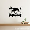 thumbnail image 2 of Craftnamesign Custom German Shepherd Dog Metal Key Holder, Decorative Key Holder, Metal Coat Rack, 2 of 5