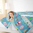 thumbnail image 6 of Manfei Cartoon Blue Nutcracker Bedding Comforter Set for Teens, Fairy Tale Santa Claus Twin Comforter Sets, Happy New Year Reversible Bedding Set, Luxury Bedroom Decor, 2-Piece, 6 of 9
