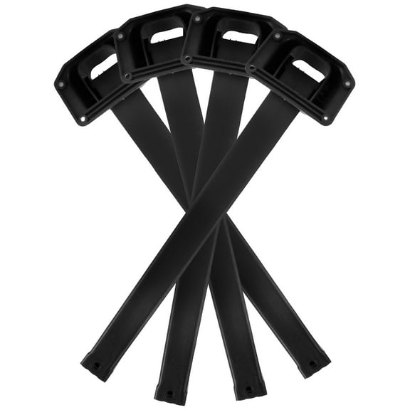 HOMEMAXS Folding Table Legs for Home Use Black Plastic Material Simple Installation 4 Pcs