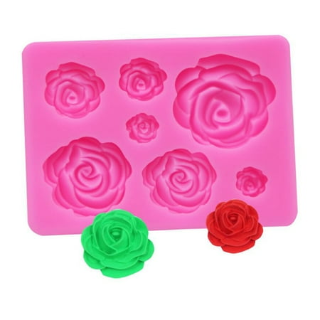 

Rose Flower Silicone Mold Cake Decorating Tool Candy Clay Chocolate Fondan.Y WA