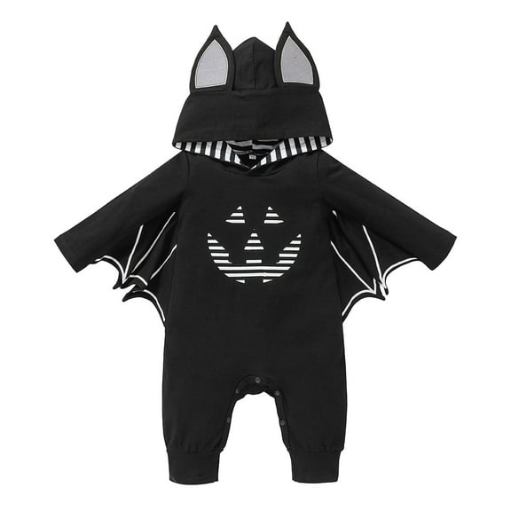 RIJOPUTY Pumpkin Onesie Baby Boy Fall Bubble Romper Baby Girl Onesies Clothes for 2 Year Old Girl 2t Girl Clothes 4 Year 2 Girls 12-18 Months Clothes, Black 0-3 Months