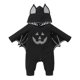 thumbnail image 1 of Gibobby Monos Holgados de manga larga de Halloween para niños y niñas con estampado de dibujos animados, disfraz de Cosplay, mono con capucha(Negro， 0-3 Meses), 1 of 5