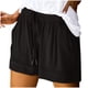 thumbnail image 5 of Pantalones cortos de verano Augper para mujer con estampado de leopardo, camuflaje, liso y floral, cintura elástica y bolsillos., 5 of 7