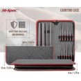 thumbnail image 3 of Hi-spec File Kit, 16pc Carbon-steel Files, 200mm File, Half Round, Round, Triangle File, 8pc Needle Files Compatible With Wood, Metal, Chipping And Ce, 3 of 4