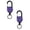 Purple, variant on Heavy Duty Retractable Keychain 2 Pack, Retractable ID Badge Holder Reel, Multitool Carabine Key Holder for Keychain, Badge Holder with 23.6" Steel Cord Key Ring Clip, 8.8 oz
