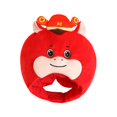 thumbnail image 4 of Bonito cojín de almohada con forma de sombrero de caballo para año Nuevo chino, versátil para presentaciones en escenario., 4 of 8