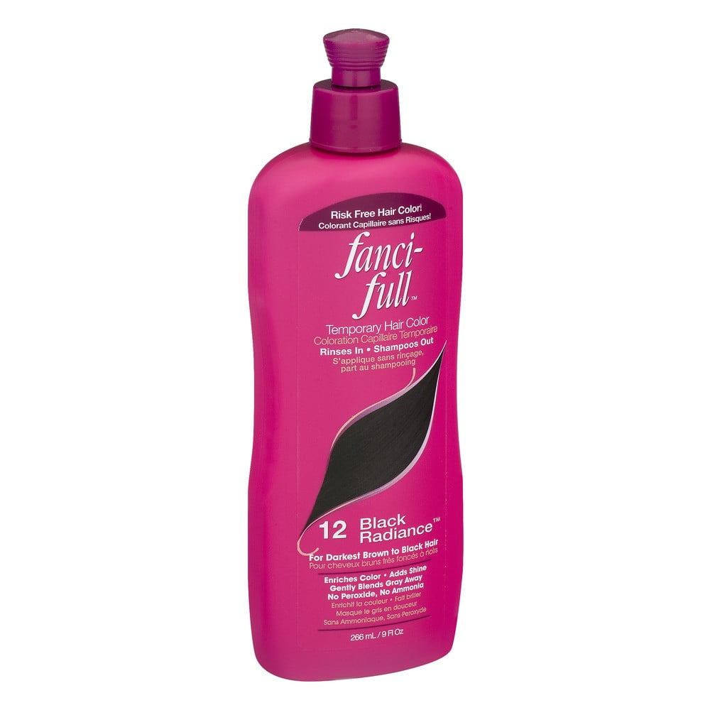 Fanci Full Temporary Hair Color Black Radiance 9 0 Fl Oz