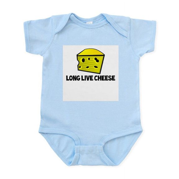 CafePress - Long Live Cheese Infant Bodysuit - Baby Light Bodysuit, Size Newborn - 24 Months