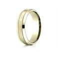 thumbnail image 2 of Benchmark� 18k Gold 6mm Comfort-fit Satin-finished With Milgrain Carved Design Wedding Band Ring, 2 of 9