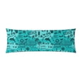 thumbnail image 1 of YUSDECOR Blue Beach Pattern Body Pillow Pillowcase Pillow Protector Cushion Cover 20x60 Inch, 1 of 1