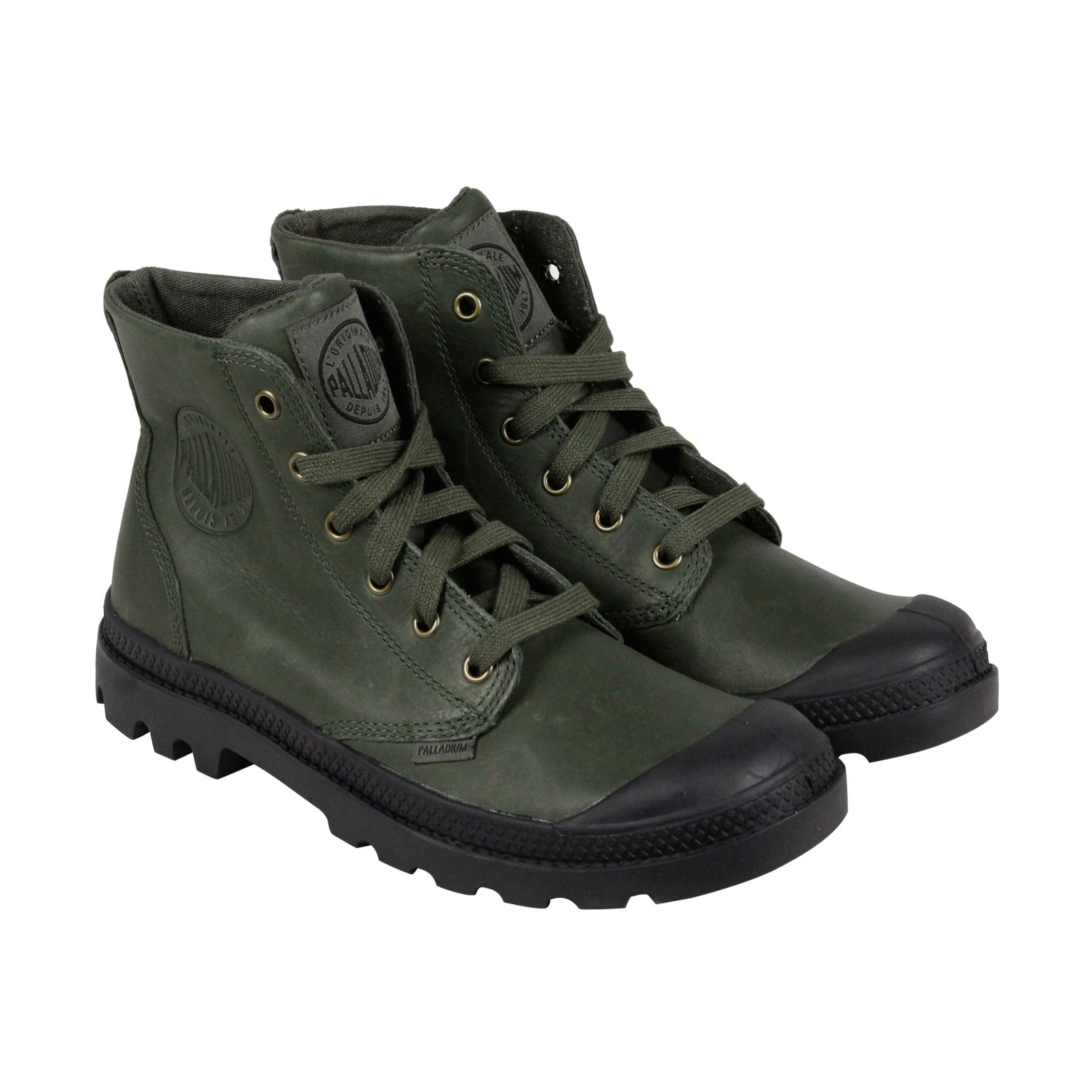 palladium green boots