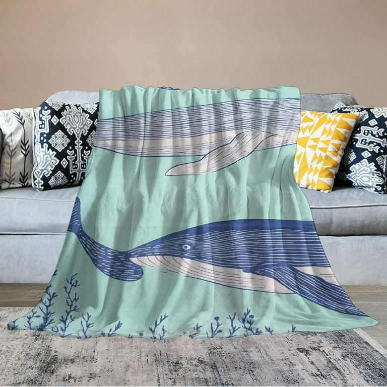 Whale shops muslin blanket