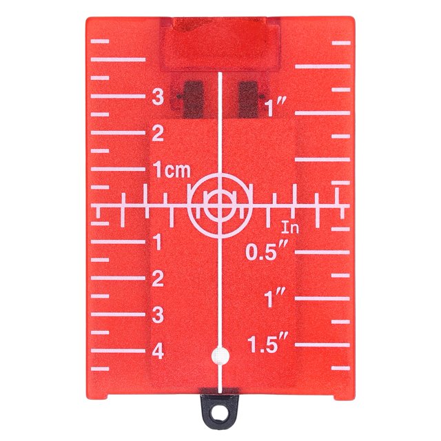 Objetivo De Suelo Magnético, Diseño De Orificio De Posicionamiento Fácil De Arreglar Tarjeta De Objetivo Láser De Escala Métrica En Pulgadas Con Soporte Para Alineación De ANGGREK 12345678