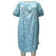 thumbnail image 1 of A Personal Touch Women's Plus Size Square Neck Lounging Dress - Aqua Creations - 7X, 1 of 3