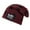 Wine, variant on Mikilon Winter Male Knitted Hats Big Starts Graphic Print Warm Hats Plus Velvet and Thicken Thermal Hats