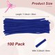 thumbnail image 3 of Uxcell 100-Pack Limpiapipas para Manualidades, 11.8" Varillas de Chenille para Arte/Festivales Ramo/Manualidades/Christmas/Proyectos DIY [Azul Marino], 3 of 7