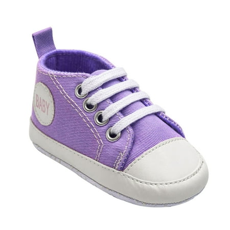 

zuwimk Toddler Girl Shoes Toddlers Girls Boys Slip on Fashion Sneakers Casual First Walking Shoes Purple
