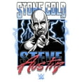 thumbnail image 2 of Men's WWE Stone Cold Steve Austin Lightning  Graphic Tee White 3X Large, 2 of 5