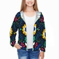 thumbnail image 3 of Cauagu Colorful Mexican Flower Print Sun Protection Jacket for Teen,Full-Zipper Long Sleeve Sun Shirts with Pockets UV Hoodie Shirts Outdoor Athletic Jacket-Large, 3 of 7