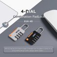 thumbnail image 5 of Mini Password Padlock 4 Digits Lock for Luggage Gym Cabinet, Sports Locker, 5 of 6