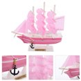 thumbnail image 4 of 1Pc Wooden Sailboat Crafts Ship Model Sailing Boat Decor Home Ornament, 4 of 9