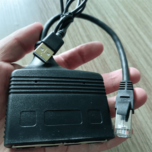 1 to 4 Gigabit Ethernet Splitter RJ45 Splitter Network Cable Splitter 1000Mbps High Speed LAN Network Splitter Male