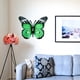 thumbnail image 4 of Escultura colgante de mariposa, decoración de pared de metal, obra de arte vívida, decorativa, antioxidante. Verde, 4 of 9