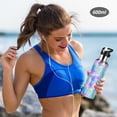 thumbnail image 5 of Yayeee 20oz Insulated Water Bottle Double Wall Stainless Steel with Flip Straw Lid, Neon Starfish Pattern, 5 of 7
