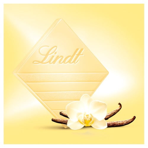 Lindt Excellence Natural Vanilla White Chocolate Bar 100g, British Import (Pack of 3)
