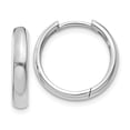 thumbnail image 1 of 14K White Gold Hinged Hoop Earrings, 1 of 2