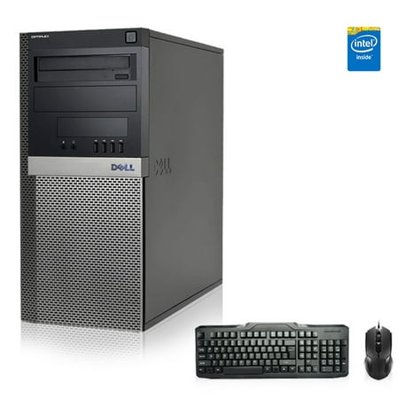 Refurbished - Dell Optiplex Desktop Computer 3.0 GHz Core 2 Duo Tower PC, 4GB, 500GB HDD, Windows 7 x64, USB Mouse &