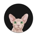 thumbnail image 2 of WIRESTER 7.88 in Round Mouse Pad with Non-Slip Rubber Base for Computers, Laptop, Office & Home - Cream Sphynx Kitten Cat, 2 of 5