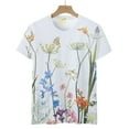 thumbnail image 5 of Rciityk Women's Blouse Plus Size Round Neck Tshirt Short Sleeve Tops Casual Print Daily Tops, 5 of 5