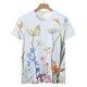 thumbnail image 5 of ICHUANYI Clearance Women's Short Sleeve Round Neck Printed Loose Tops Blouse T-shirt(White, M) ICHUANYI WER2023081116643, 5 of 5