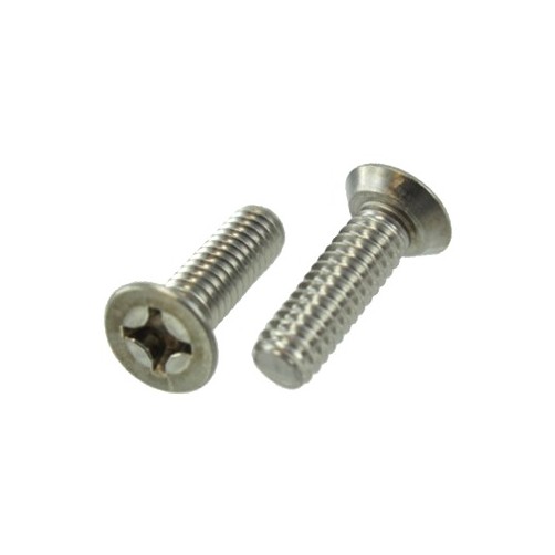 10/24 X 1/2" Stainless Steel Flat Head Undercut Machine Screws (Box of