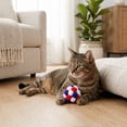 thumbnail image 3 of Vibrant Life Red/White/Blue Pom Pom Cat Toy, 3 of 8