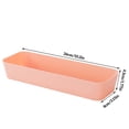 thumbnail image 4 of Caja de almacenamiento Rectangular de plástico Cajón de escritorio Estuche de cosméticos Organizador de papelería Contenedor de calcetines Almacenamiento y organización del hogar rosado rojo METRO, 4 of 6