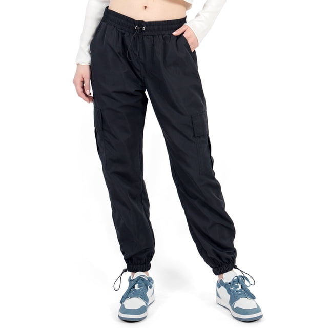 Pantalón Para Mujer Jogger Saka Cargo 2 Bolsas Quarry Color Negro
