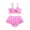 Pink-Girl, variant on Odeerbi Mommy and Me Swimsuits for Women Three Piece Bikini Set with Sarong Coverups Parent-Child Swimwear Set Mother Daughter Adult Beachwear with Bikini Wraps Pink